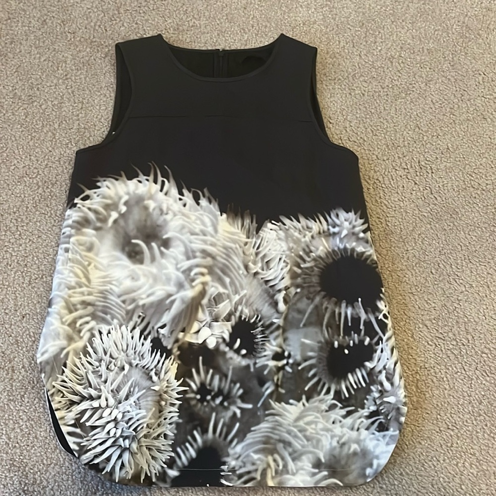 Tibi sleeveless tank with sunflower pattern. Size 6 barely worn